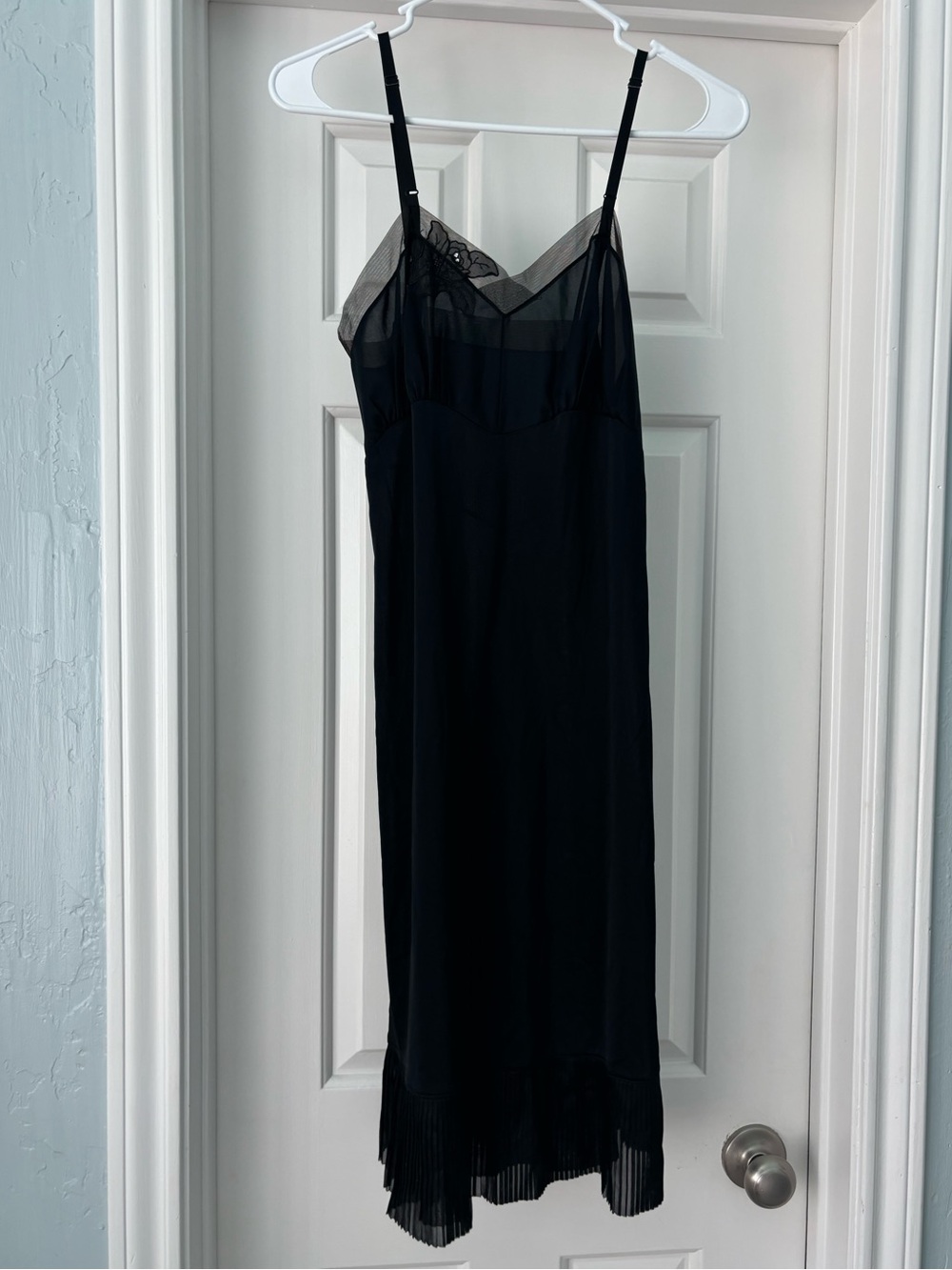 Vintage Kickernick Black Sheer Trim Slip Dress - Women Intimates & Sleepwear